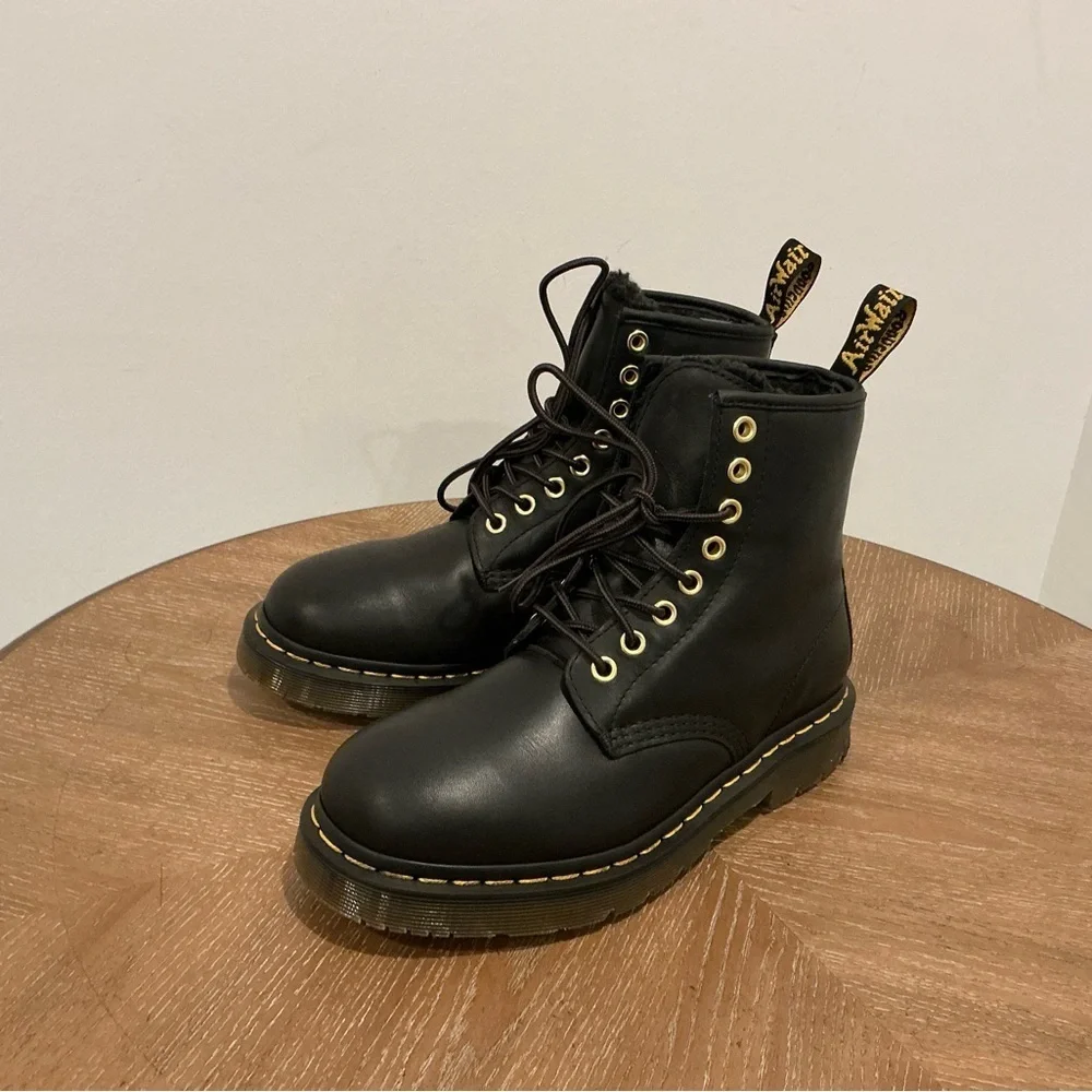 Dr. Martens 1460 WarmWair Grizzly Leather Boots
